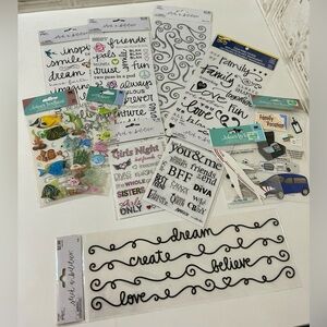 Scrapbook Stickers Lot